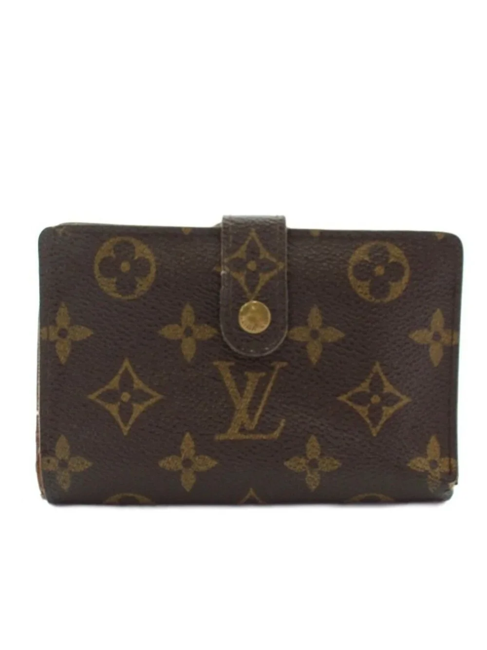 Louis Vuitton Monogram Portefeuille Viennois Wallet Bifold Kiss Lock Leather